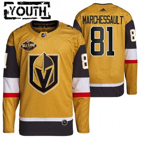 Camisola Vegas Golden Knights Jonathan Marchessault 81 2022 NHL All-Star Gold Authentic - Criança